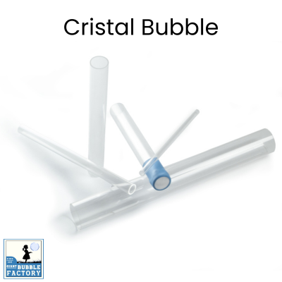 Kit Cristal Bubble in plexiglass per creare bolle giganti sul piano e multibolle con le mani, ideale per animatori