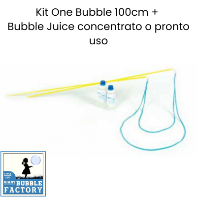 Kit One Bubble – Bacchette da 100cm + Bubble Juice