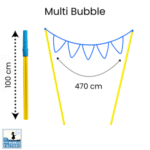 Bacchette MultiBubble con misure specifiche per creare bolle di sapone giganti