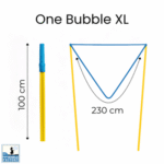 Bacchetta OneBubble XL da 100 cm con indicazione delle misure per bolle giganti