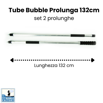 Prolunghe da 132 cm avvitabili per cerchio Tube Bubble, robuste e resistenti