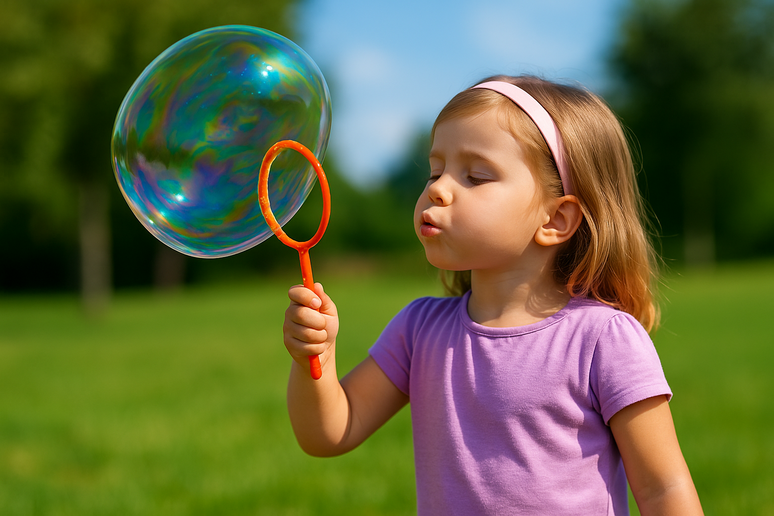 Bambini che giocano insieme con bolle di sapone, stimolando coordinazione e immaginazione in un ambiente educativo.