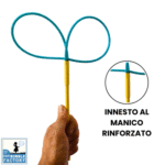 Dettaglio manico rinforzato Petali M per bolle giganti, resistente e sicuro