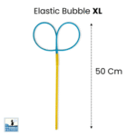 Attrezzo per bolle di sapone giganti Elastic Bubble XL con doppio filo e manico da 50 cm