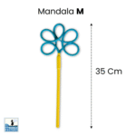 Mandala M bacchetta per bolle di sapone – 35 cm, gioco educativo per bambini e professionisti