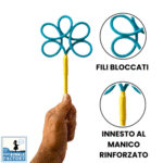 Mandala M bacchetta multi bolle con fili bloccati e innesto al manico rinforzato